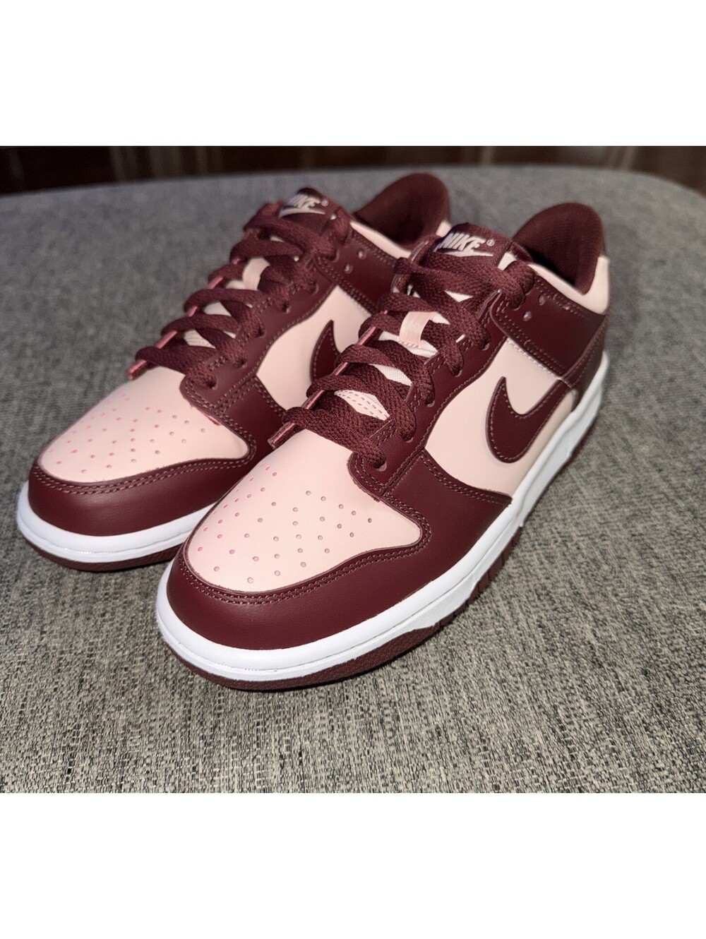 Nike Dunk Low Sz 6.5Y, WMNS 8 Dark Team Red/Echo Pink FB9109 600 New In Box